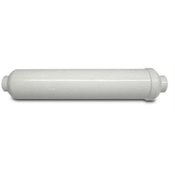 In-Line Carbon Filter, 10", 1/4"F Conn ,Used as Replacements in Home RO Systems