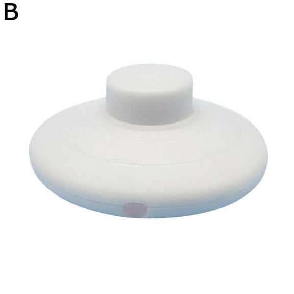 In-Line Foot Switch for Floor Lamps, Heavy-Duty Replacement Light Controller for Hand or Foot Operation, White