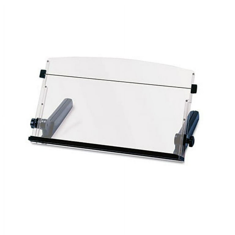 In-Line Freestanding Copyholder, 300 Sheet Capacity, Plastic, Black/Clear In-Line Freestanding Copyholder, 300 Sheet Capacity, Plastic, Black/Clear