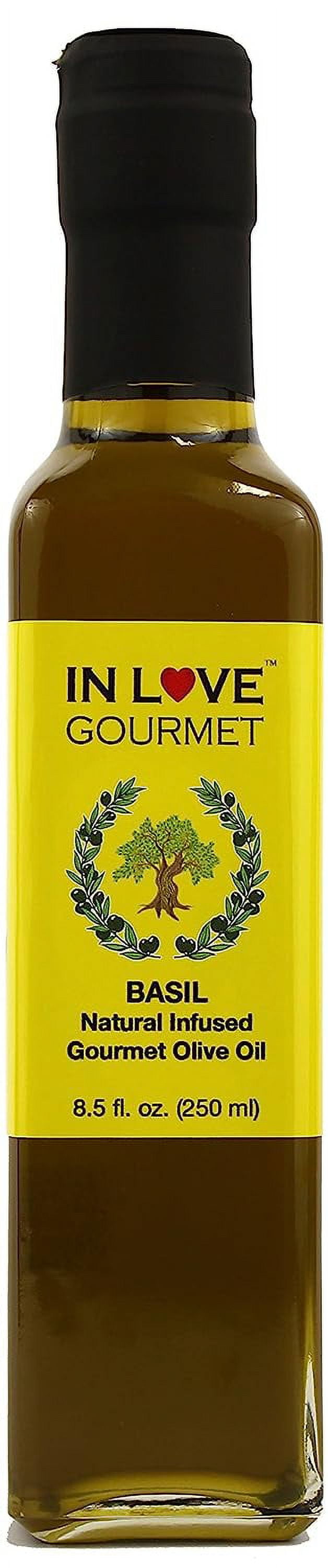 In Love Gourmet Basil Natural Flavor Infused Olive Oil 250ML/8.5oz Extra Virgin Basil Olive oil