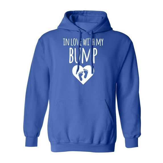 In Love With My Bump Adult Hooded Sweatshirt