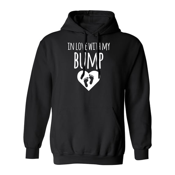 In Love With My Bump Adult Hooded Sweatshirt