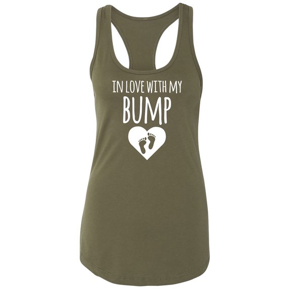 In Love With My Bump Racerback Tank