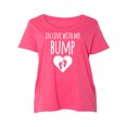 thumbnail image 1 of In Love With My Bump Womens Plus Size Scoopneck Tee, 1 of 1