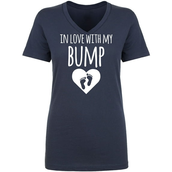 In Love With My Bump Womens V-Neck T-Shirt