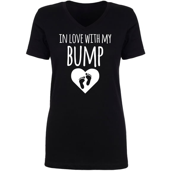 In Love With My Bump Womens V-Neck T-Shirt