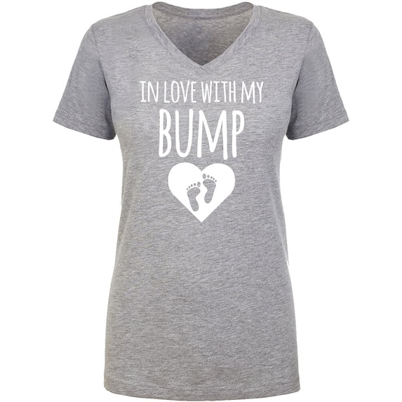 In Love With My Bump Womens V-Neck T-Shirt