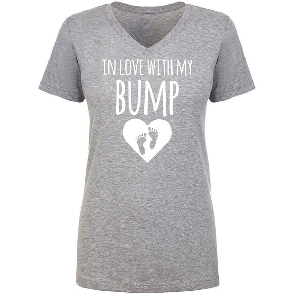 In Love With My Bump Womens V-Neck T-Shirt