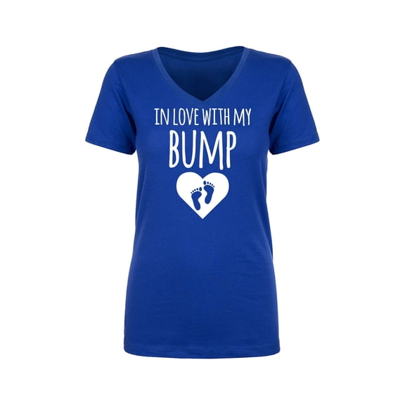 In Love With My Bump Womens V-Neck T-Shirt