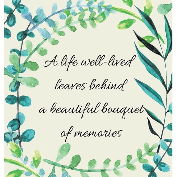 In Loving Memory Condolence Book (Hardback cover), (Hardcover)