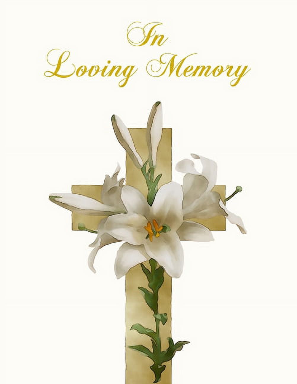 Briarwood Lane Trauer-Gartenflagge 'In Loving Memory' – 31,8x45,7 Cm, Wetterfestes Polyester, Mit Kreuz-Motiv