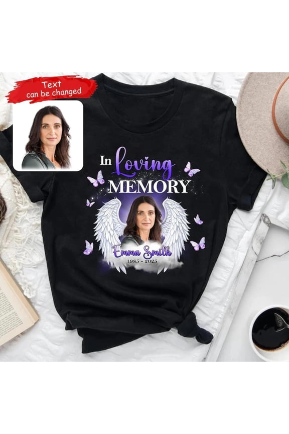 In Loving Memory Family Loss, Rest in Peace, Custom Name Year Memorial, AURORAVALLEY T-Shirt
