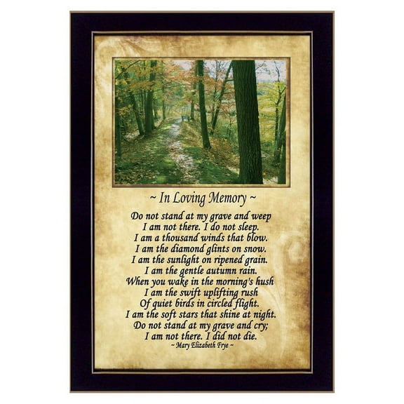 In Loving Memory (Forest) by Trendy Decor 4U Print Wall Art Wood Multi-Color