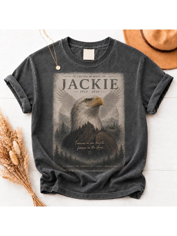 In Loving Memory Jackie Eagle Shirt, Big Bear Bald Eagle Memorial Tee, RIP Jackie 2026 Tribute Top, Wildlife Lover Gift