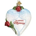 thumbnail image 1 of Old World (#30050) Glass Blown Christmas Ornament, In Loving Memory, 4.25”, 1 of 4
