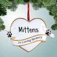 thumbnail image 1 of In Loving Memory Pet Heart Christmas Ornament - Dog that Passed Away - Cat - Forever in our Hearts, 1 of 1