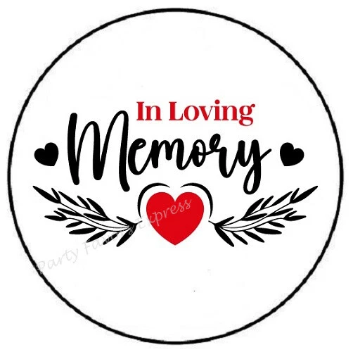 In Loving Memory Stickers Party Favors Phone Decal Water Bottle ...