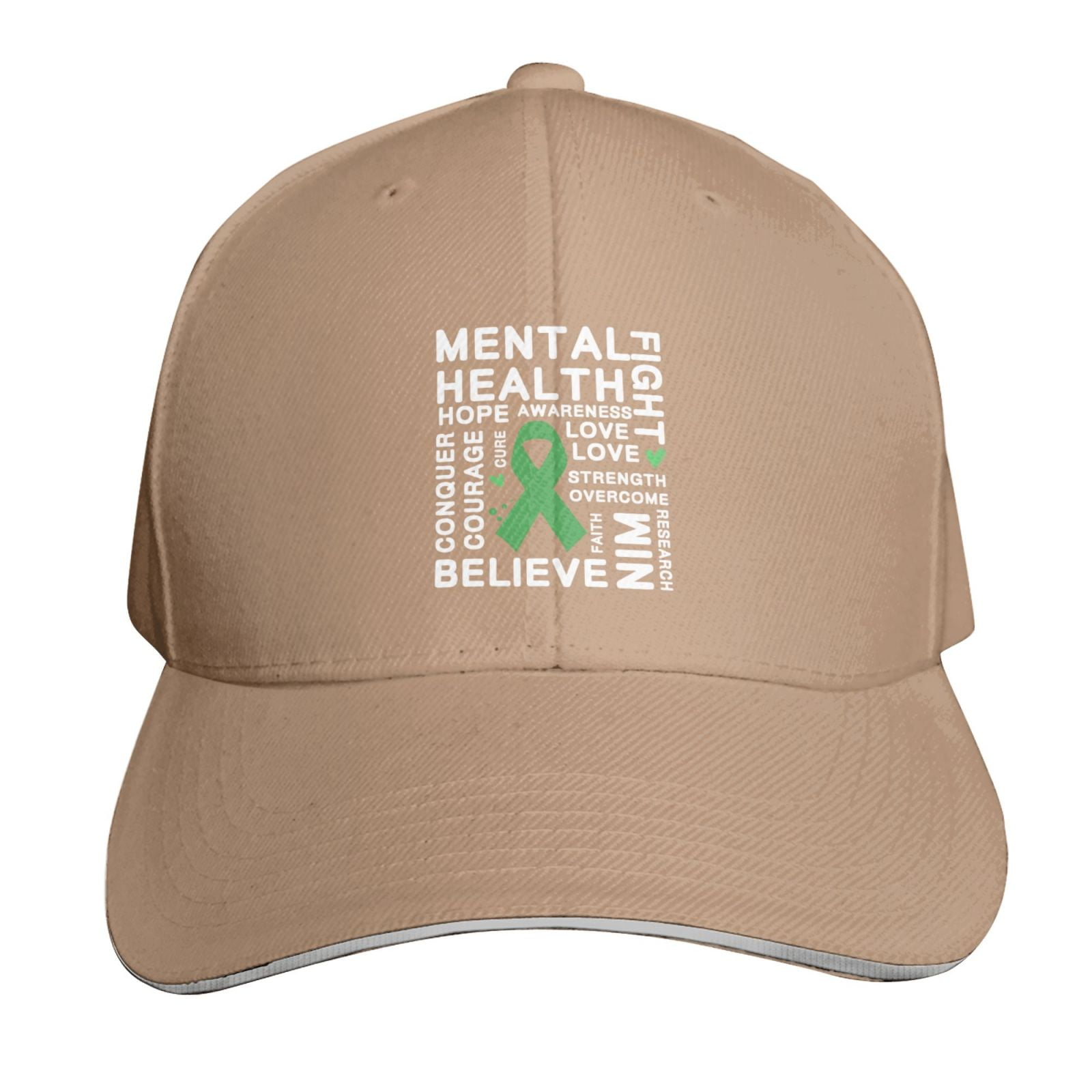 In May We Wear Green Mental Health Awareness Month Baseball Caps for