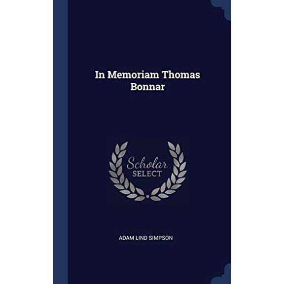 In Memoriam Thomas Bonnar