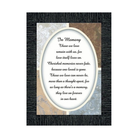 In Memory, Loss of Loved One, Sympathy or Condolence Framed Gift, 7x9 77932