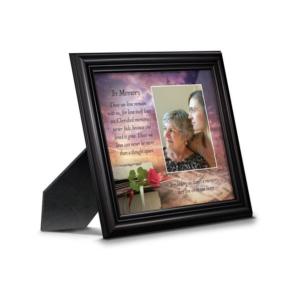 In Memory of Loved One, Memorial Gifts Picture Frames, Bereavement Gifts for Sympathy Baskets or Condolence Card, Sympathy Gifts for Loss of Mother, Loss of Father Gift, In Memory Framed Poem, 6372B