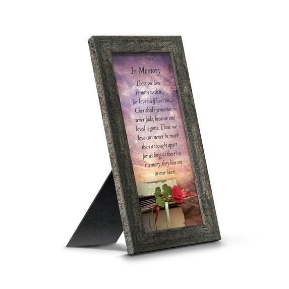 In Memory of Loved One, Memorial Gifts Picture Frames, Bereavement Gifts for Sympathy Baskets or Condolence Card, Sympathy Gifts for Loss of Mother, Loss of Father Gift, In Memory Framed Poem, 7381BW