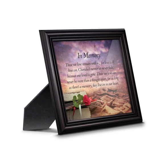 In Memory of Loved One, Memorial Gifts Picture Frames, Bereavement Gifts for Sympathy Baskets or Condolence Card, Sympathy Gifts for Loss of Mother, Loss of Father Gift, In Memory Framed Poem, 8672B
