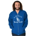 thumbnail image 1 of In Memory Of Being Single Married Zip Up Hoodie Men's Women's Brisco Brands M, 1 of 6