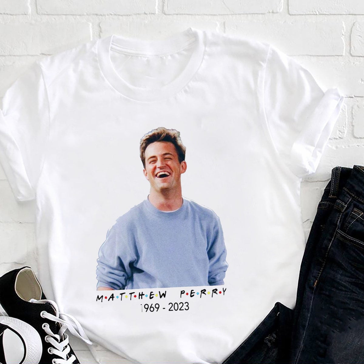 In Memory Of Matthew Perry Homage Shirt, Chandler Bing Friends Shirt ...