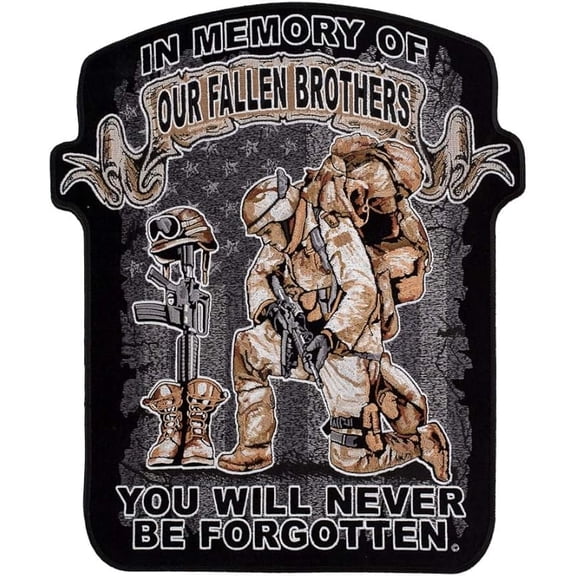 In Memory Of Our Fallen Brothers Patch, Large Size