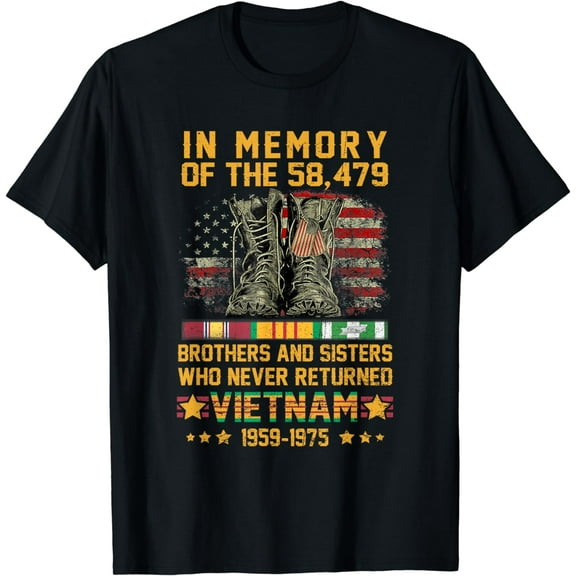 In Memory Of The 58479 Brothers And Sisters Vietnam Veteran T-Shirt