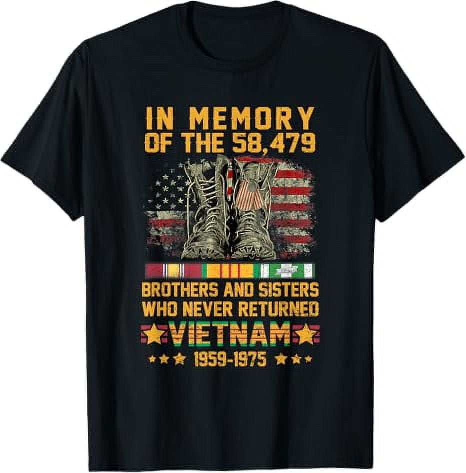 In Memory Of The 58479 Brothers And Sisters Vietnam Veteran TShirt