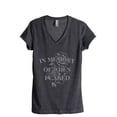 thumbnail image 1 of In Memory Of When I Cared Women's Fashion Relaxed V-Neck T-Shirt Tee Charcoal Grey X-Large, 1 of 3
