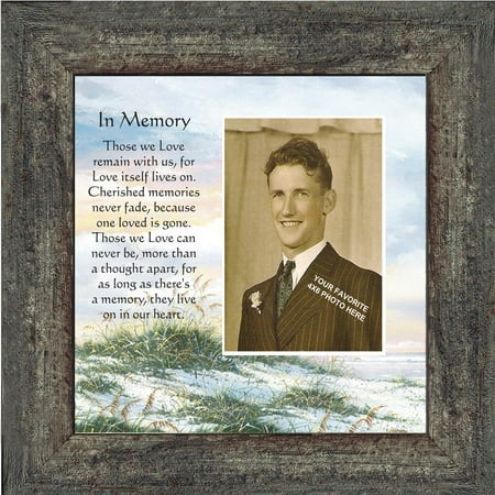 In Memory, for the Loss of Loved One, Sympathy or Condolence Framed Gift, Personalized Picture Frame, 10x10 6732