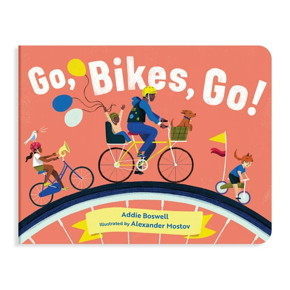 Things That Go Go, Bikes, Go!: A Bike Book for Toddlers 1-3, (Board Book)