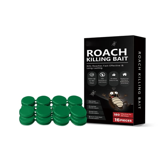 In Move Home Cockroach Exterminator Station with Baiting Agents for Kitchen Use Safe and Solution for Residential and Commercial Settings 16PCS