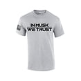 thumbnail image 1 of In Musk We Trust Elon Funny Men's Short Sleeve T-shirt Graphic Tee-Sports Grey-large, 1 of 4