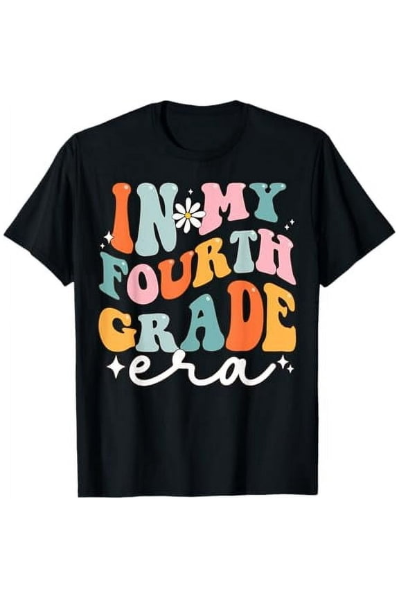 In My 4th Grade Era Groovy Fourth Grade Back To School T-Shirt