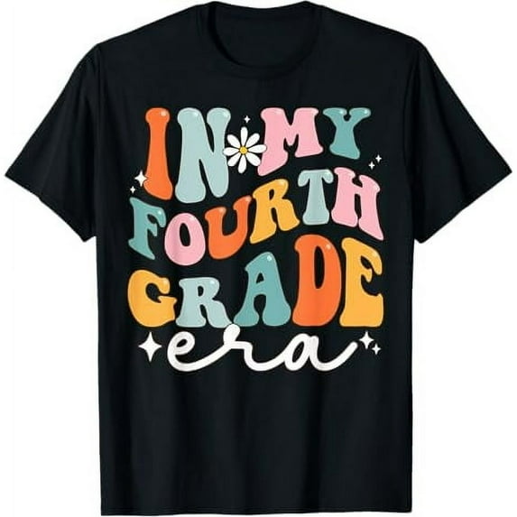 In My 4th Grade Era Groovy Fourth Grade Back To School T-Shirt