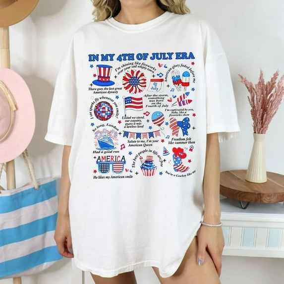 In My 4th of July Era Shirt, Vtg Independence Day T-shirt, Forth of July Shirt