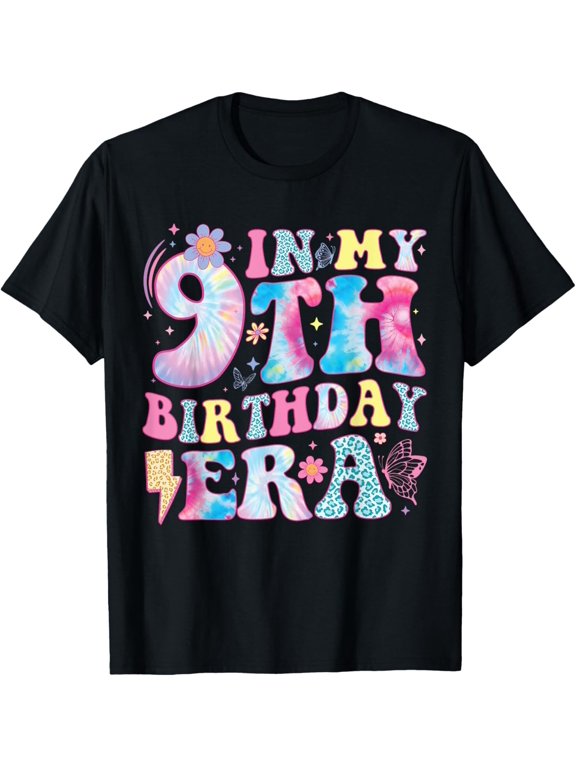 In My 9th Birthday Era Nine Bday 9 Year Old Birthday Girl T-Shirt