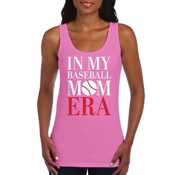 In My Baseball Mom Era Women's Tank Top Funny Mom of Boys Best Team Supporter Mother Active Sports Child Mommy