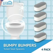 In My Bathroom | Bumpy Bumpers Toilet Seat Spacers 4 Pack, Strong Adhesive, Universal Fit