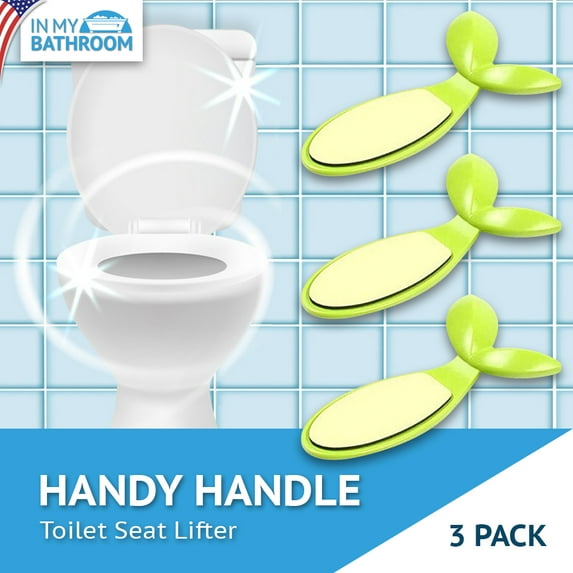 In My Bathroom | Handy Handle - Toilet Seat Lifter (3 Pack, Clean Hands, Less Germs)