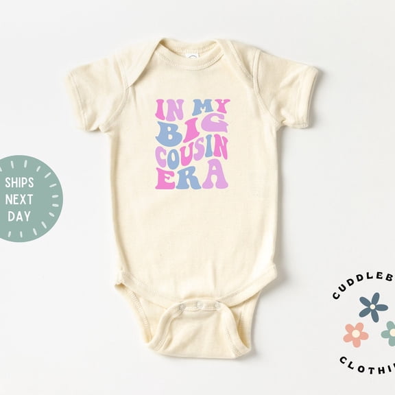 In My Big Cousin Era Baby Bodysuit, Retro Cousin Crew, Baby Cousin, Gift For Niece , New to the Cousin Crew -