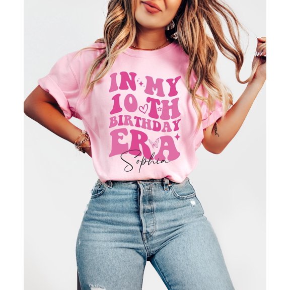 In My Birthday Era Shirt Custom Name 10th Birthday Party Shirt 6th Birthday Shirt Custom B