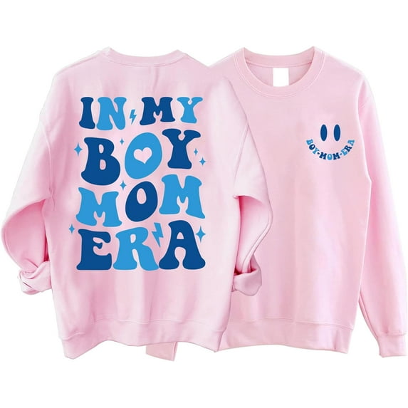 In My Boy Mom Era Sweatshirt Crewneck Boy Mom Sweatshirt Gift Tops