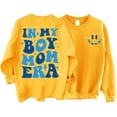 thumbnail image 1 of In My Boy Mom Era Sweatshirt Crewneck Boy Mom Sweatshirt Gift Tops, 1 of 2
