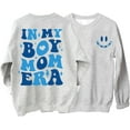 thumbnail image 1 of In My Boy Mom Era Sweatshirt Crewneck Boy Mom Sweatshirt Gift Tops, 1 of 2