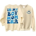 thumbnail image 1 of In My Boy Mom Era Sweatshirt Crewneck Boy Mom Sweatshirt Gift Tops, 1 of 2